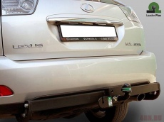 ТСУ для Lexus RX 300/330/350/400 2003-2010, Toyota Highlander 2003-2010 без выреза бампера. Шар фланцевого типа. Нагрузки 750/50 кг, масса фаркопа 17 кг